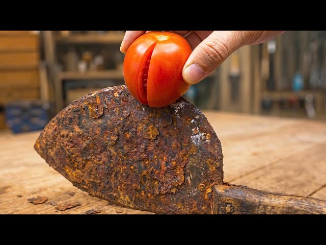 Billions of people don't know secret! RESTORING old rusty knives every home needs