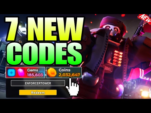 ALL NEW *ENFORCER TOWER UPDATE CODES* IN TOWER DEFENSE SIMULATOR - ROBLOX TDS CODE 2026