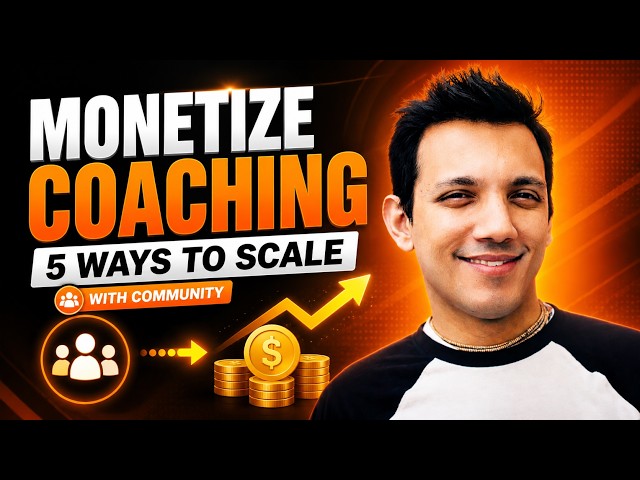 5 Income Streams for Coaches (That Aren't 1-on-1 Sessions)