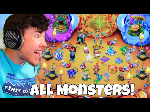 FIRE OASIS COMPLETE PLAYTHROUGH MY SINGING MONSTERS!