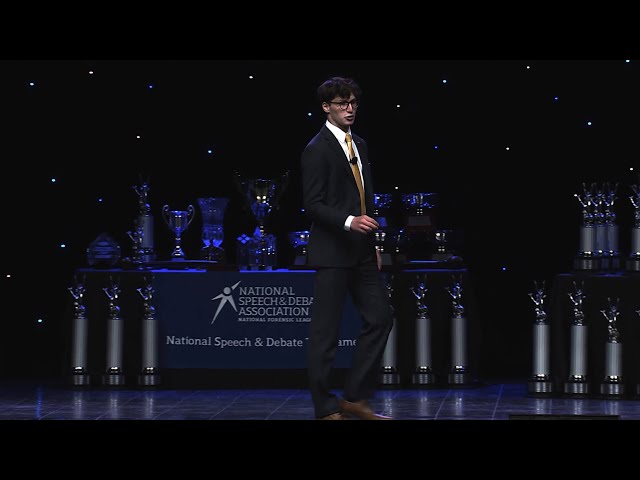 Peter Alisky - 2022 NSDA National Champion US Extemp Final Round Speech