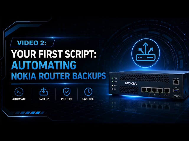 Automate Nokia Router Backups with Python! (Netmiko Tutorial for Beginners)