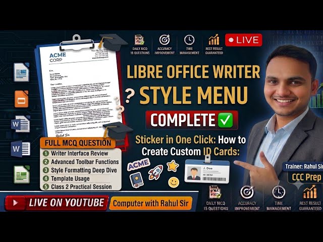 LibreOffice Writer Style Menu Complete Tutorial |