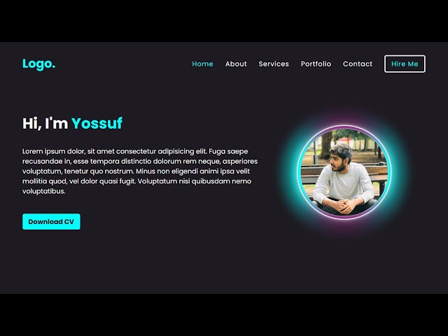 Personal Portfolio Website in html css