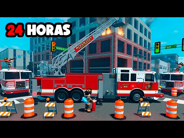 24 HOURS as a FIREFIGHTER IN LIBERTY COUNTY | ER:LC 🚒🔥