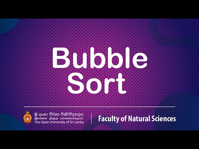 Learn Bubble Sort with Example | Sorting Algorithms Series