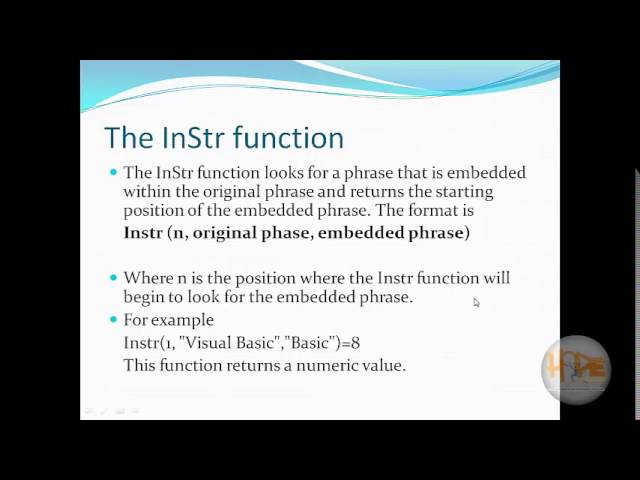 Visual Basic-String Functions#13
