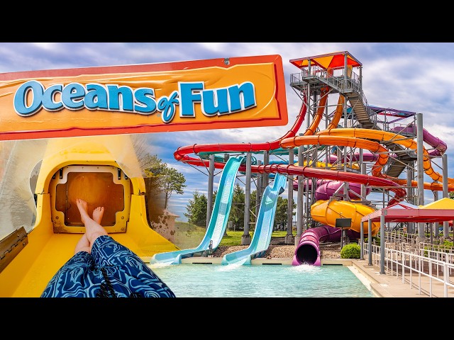 Oceans of Fun Waterpark in Kansas City | Waterslides POV Worlds of Fun