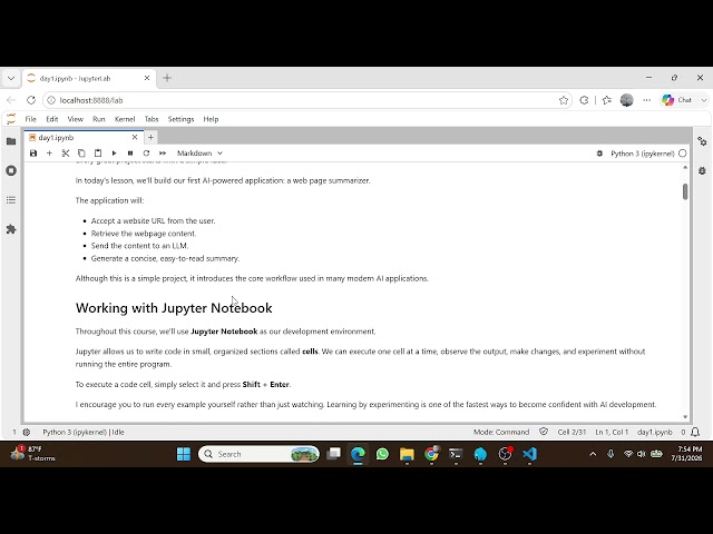 Introduction to LLM Engineering | Build Your First AI Project with Python | Lecture 1