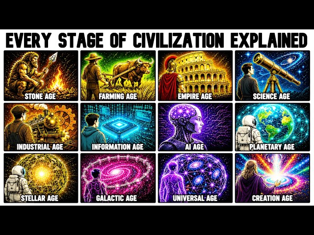 Every STAGE Of Civilization Explained in 9 Minutes