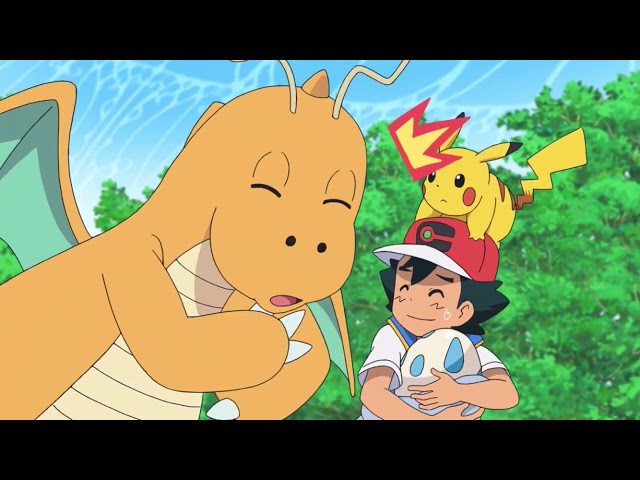 Ash’s Dragonite likes to hug