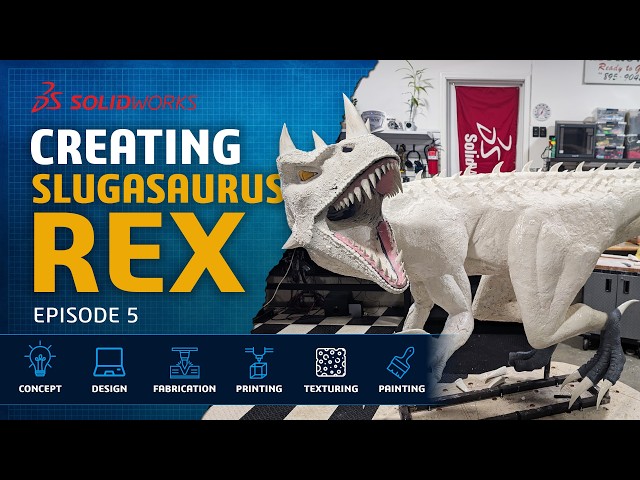 🦖 Adding Scales, Skin & Realistic Eyes | SLUGASAURUS REX Ep. 5