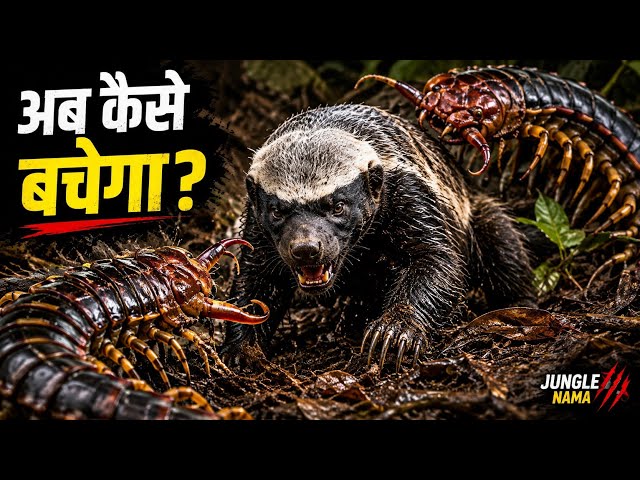 Honey Badger vs Giant Centipede | कौन बचेगा? 🦡 🦂 | Wildlife Documentary