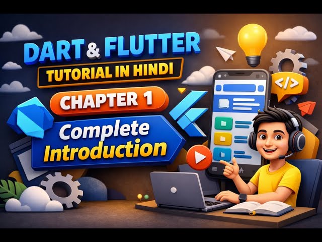 Dart & Flutter Tutorial for Beginners | Chapter 1 | Complete Introduction (Hindi)