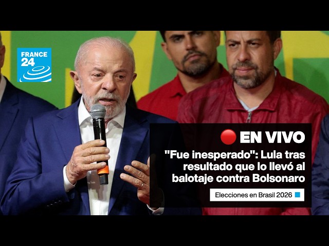 🔴 Elecciones en Brasil: Lula da Silva habla del resultado que lo llevó al balotaje contra Bolsonaro