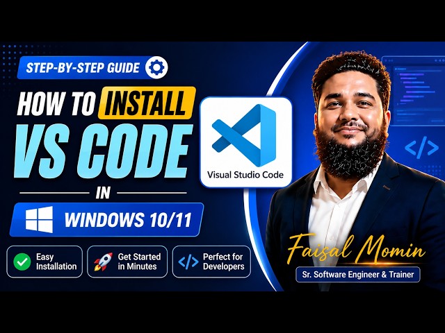 How to Install VS Code in Windows 10/11 | Visual Studio Code Setup | 2026 | Hindi | Urdu