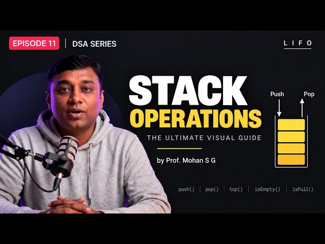 EP 11: Stacks Overview || Data Structures and Algorithms - The Ultimate Visual Guide