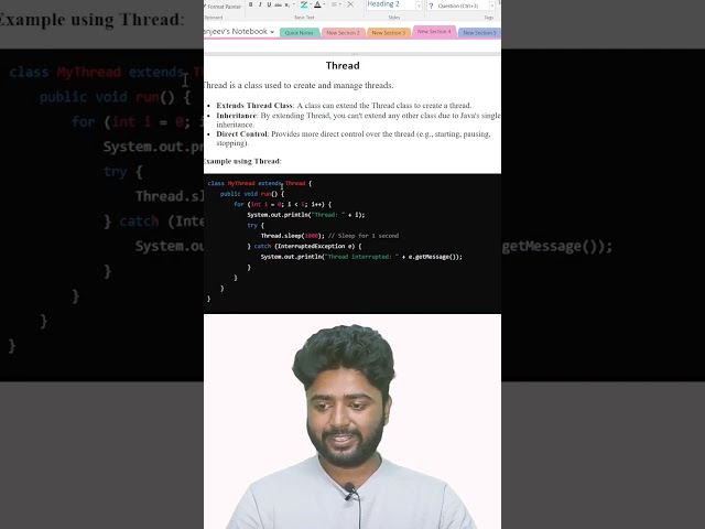 What is a Thread in Java? (Full Concept & Example) #codewithsagesyntax #softwaredevelopment