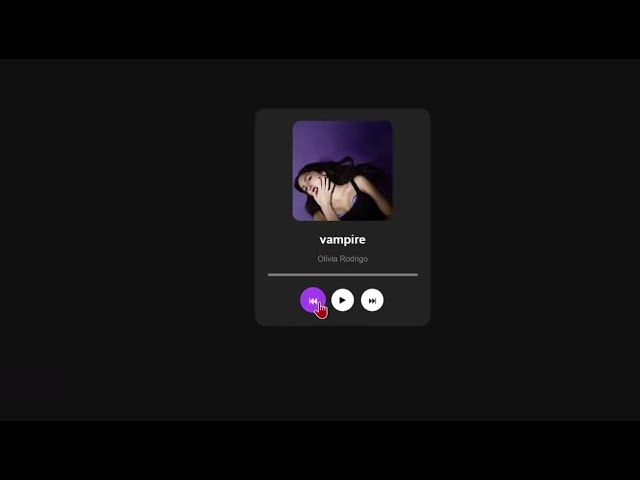How to Build a Music Player with HTML & CSS | Beginner Tutorial