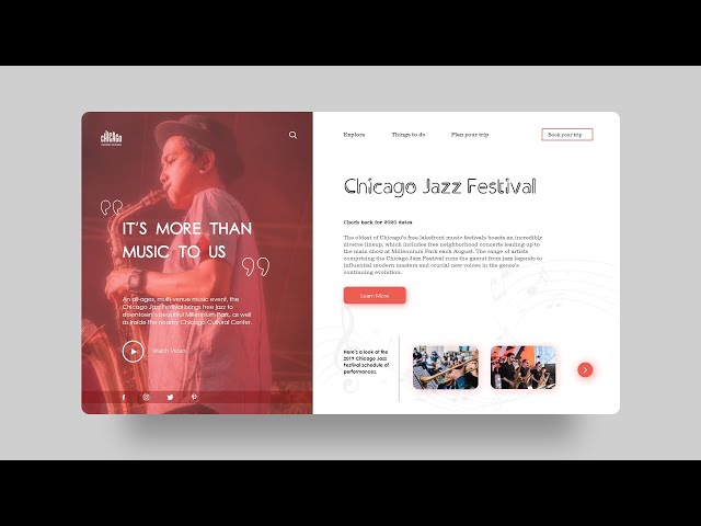 Latest Website UI Design In Adobe XD | Modern User Interface UI Design For Website
