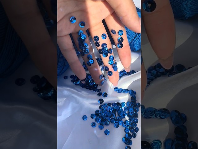 CROCHET THIS BEAUTIFUL BLUE SEQUINS DRESS WITH ME