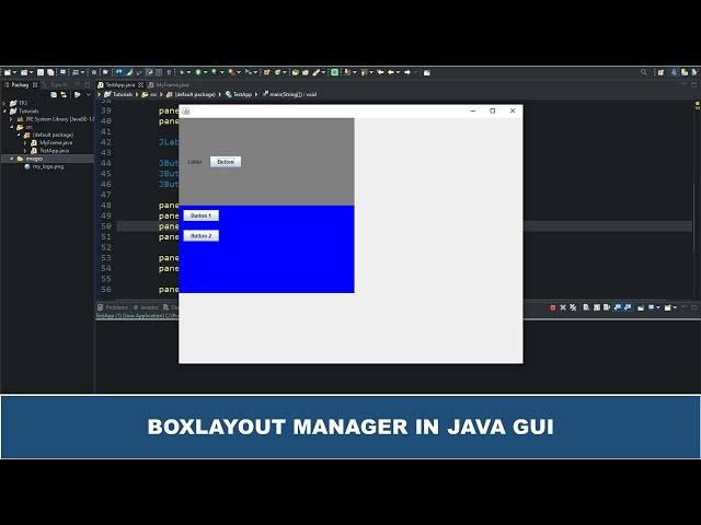 Java GUI Crash Course Tutorial #11 - BoxLayout Manager in Java Swing GUI Explained