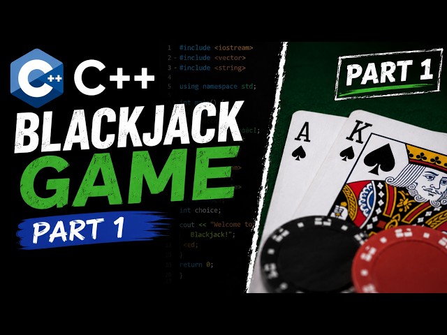 Blackjack using C++ | Road to Casino | Part 1 | #coding #codingtutorial #blackjack #casino
