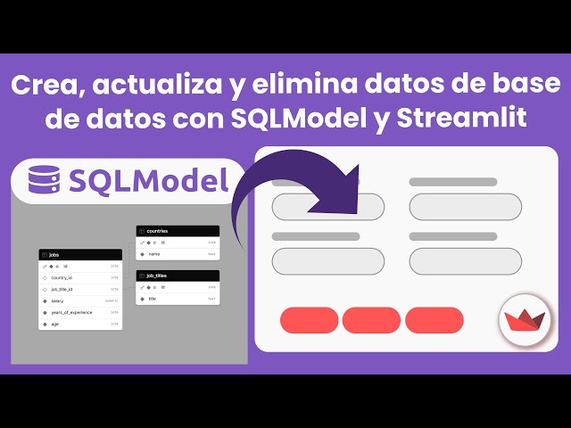 #Streamlit + #SQLModel: Crea interfaces web para tus bases de datos con poco código usando #python