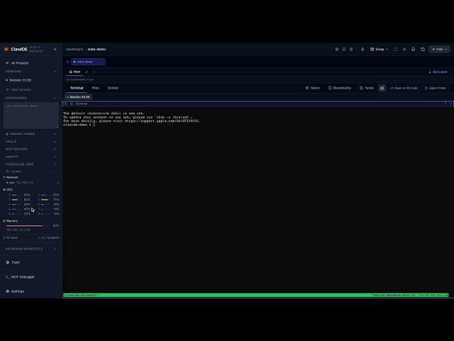 Monitor Cpu While Ai Codes (ClawIDE)