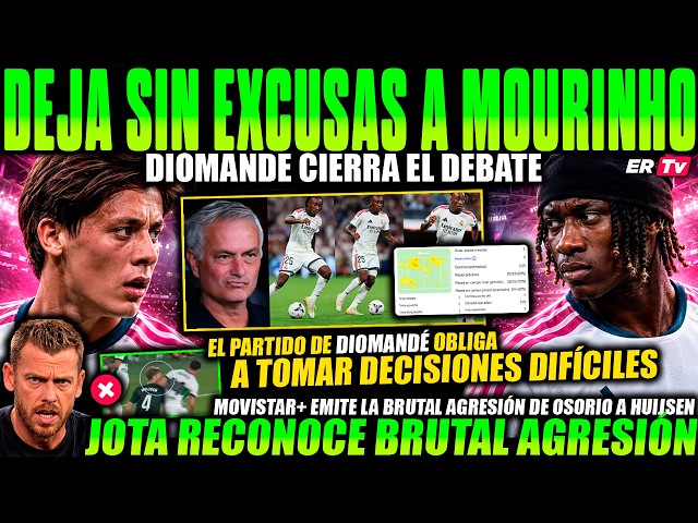 💥 DIOMANDÉ SHOCKS THE DEBATE AND LEAVES MOURINHO WITHOUT EXCUSES! HEADLINE? HUIJSEN'S BRUTAL AGGR...