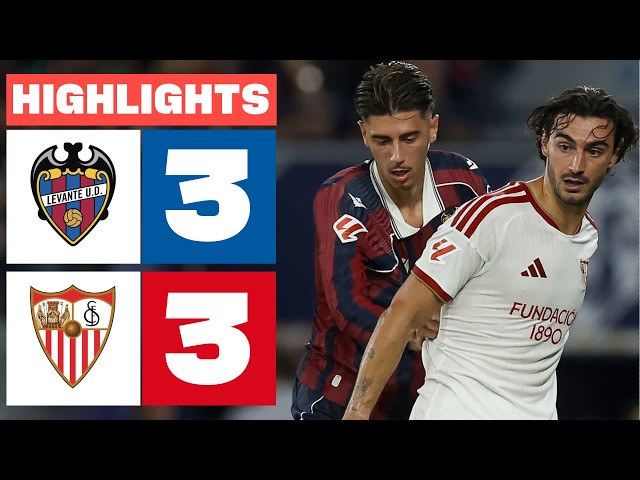 LEVANTE UD 3 - 3 SEVILLA FC | HIGHLIGHTS LALIGA EA SPORTS