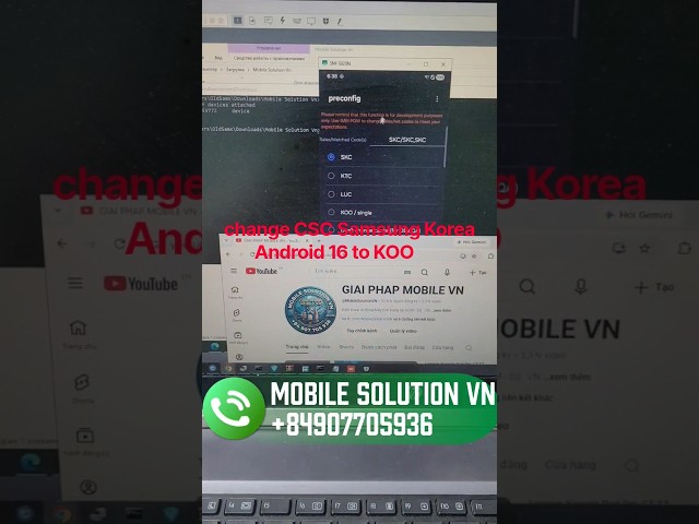 change CSC Android 16 Samsung S928N Galaxy S24 Ultra