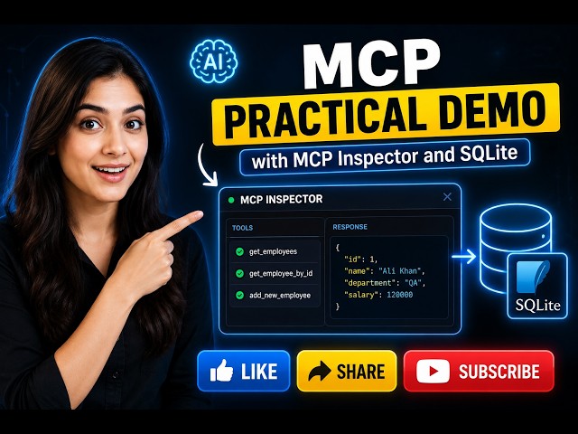 MCP Practical Demo with Python, MCP Inspector & SQLite | Model Context Protocol Tutorial