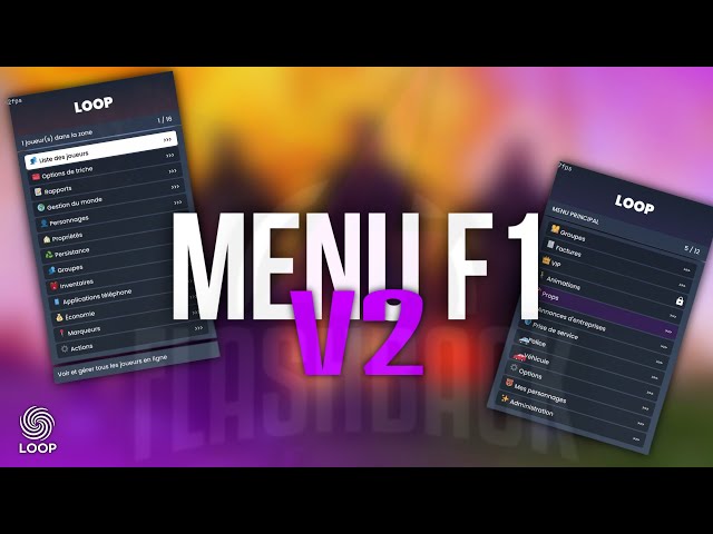 [ESX/QB] Fivem Script | Menu F1 V2 | LOOP DEV