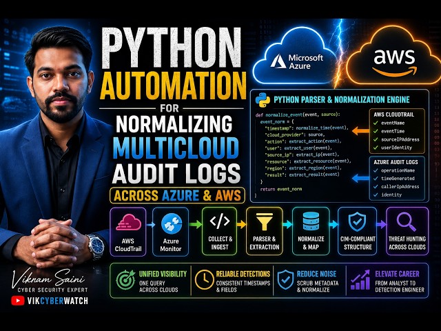 Python Automation for AWS & Azure | Normalize Multicloud Audit Logs Like a Detection Engineer