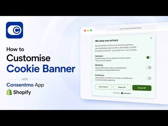 How to Create a Cookie Consent Banner in Shopify Using Consentmo