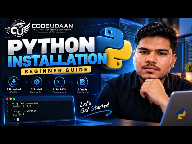Python Installation in Windows 10/11 | Step-by-Step Beginner Guide | CodeUdaan #python