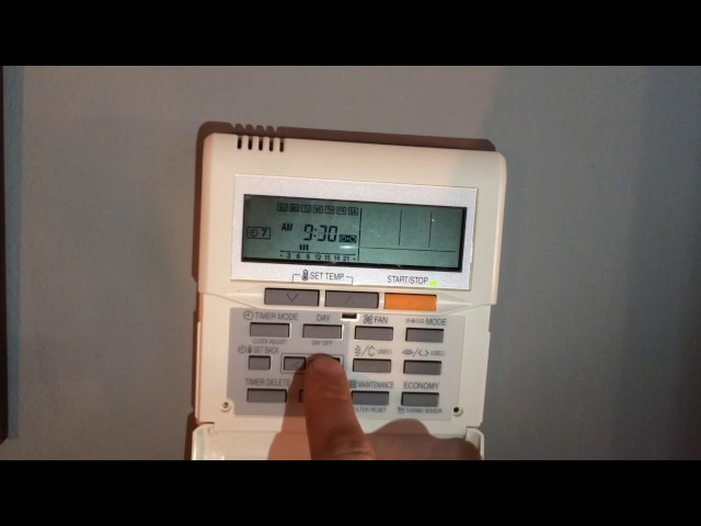Weekly Timer Function for UTY-RNNUM Wall Mounted Controller