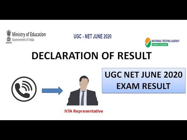 NTA UGC NET June 2020 Exam Result Update | NTA Representative