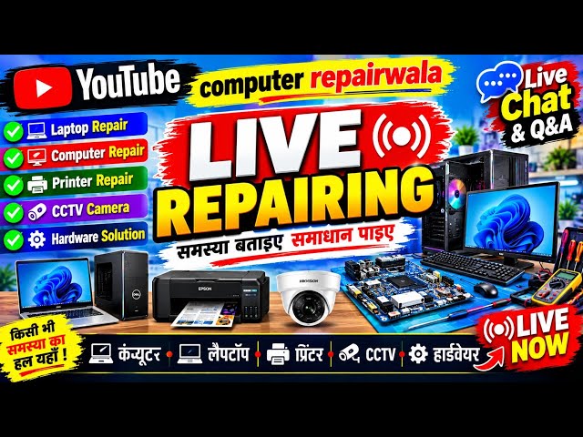 computer repairwala  is live computer repairing