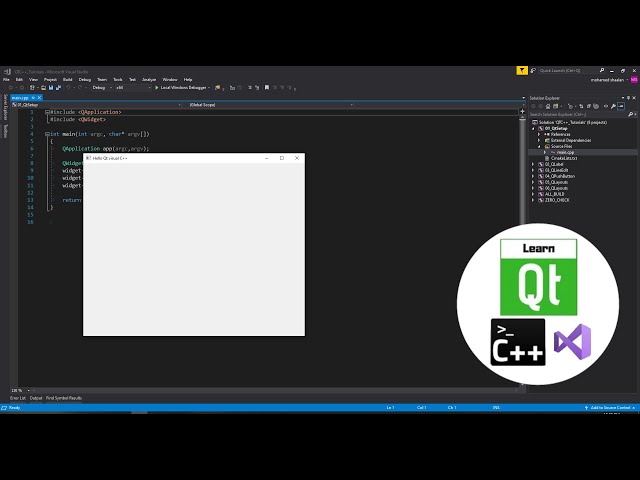 visual c++ Qt 01 : setup