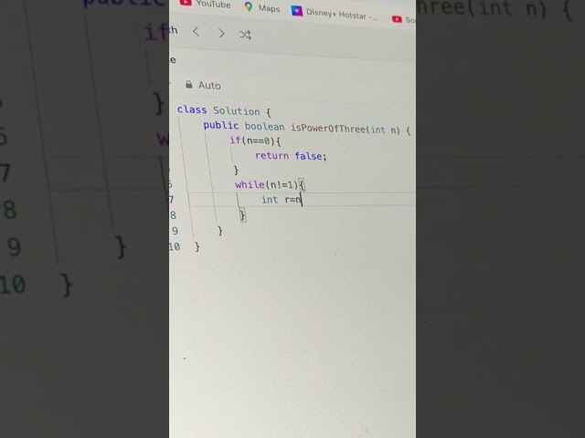 Day 221 – LeetCode #326 | Power of Three | #java #300daysofcode  #leetcode #programming #coding