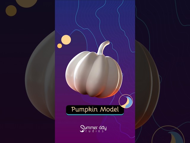 How To 3D Model a Pumpkin - Maya Tutorial