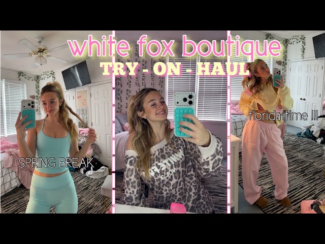 spring break white fox TRY-ON-HAUL!!