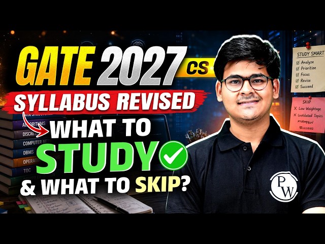 GATE 2027 Computer Science Syllabus Update | Topic-Wise Weightage & Priority List