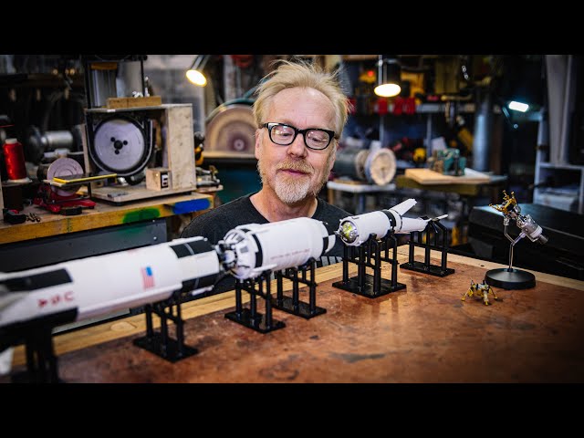 Adam Savage Reviews Bandai's 1/144 Saturn V Model Set!