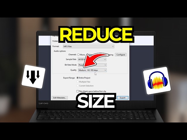 How To Reduce MP3 Audio File Size In Audacity | Tutorial 2026