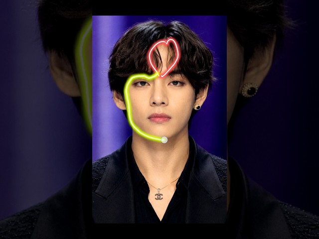 How to drew V from bts || using ❤️get kimtaeyhung #bts #v #jk #goviral