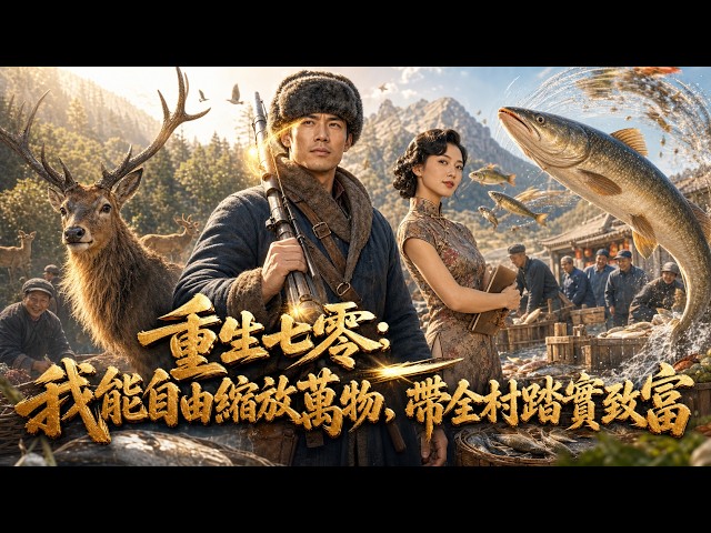 【70年打猎：我能让动物变大缩小】70年代重生！覺醒自由縮放動物的能力，逆轉命運#短劇 #AI短劇 #心願劇社 #中文短劇