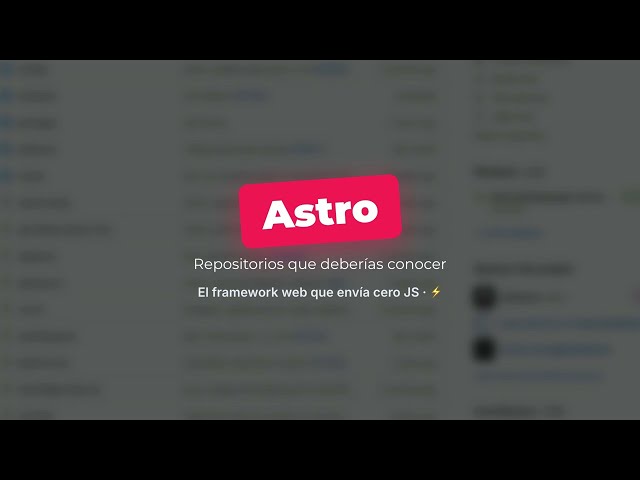 Astro: The web framework that ships zero JavaScript ⚡